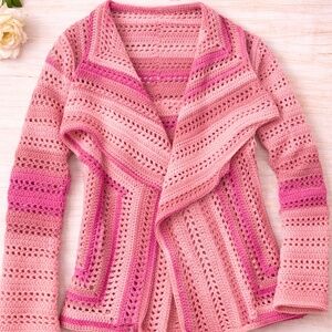 One of a Kind  Beautiful 100% handmade crochet sweater